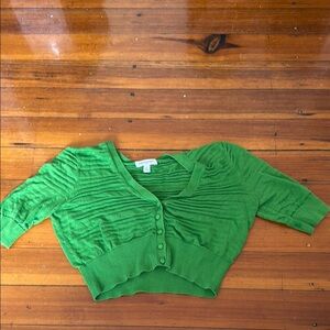 Banana Republic Vibrant Green Knit Top